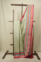 Mint Banarasi Silk Saree - SRMBSS995