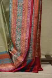 Mint Banarasi Silk Saree - SRMBSS995