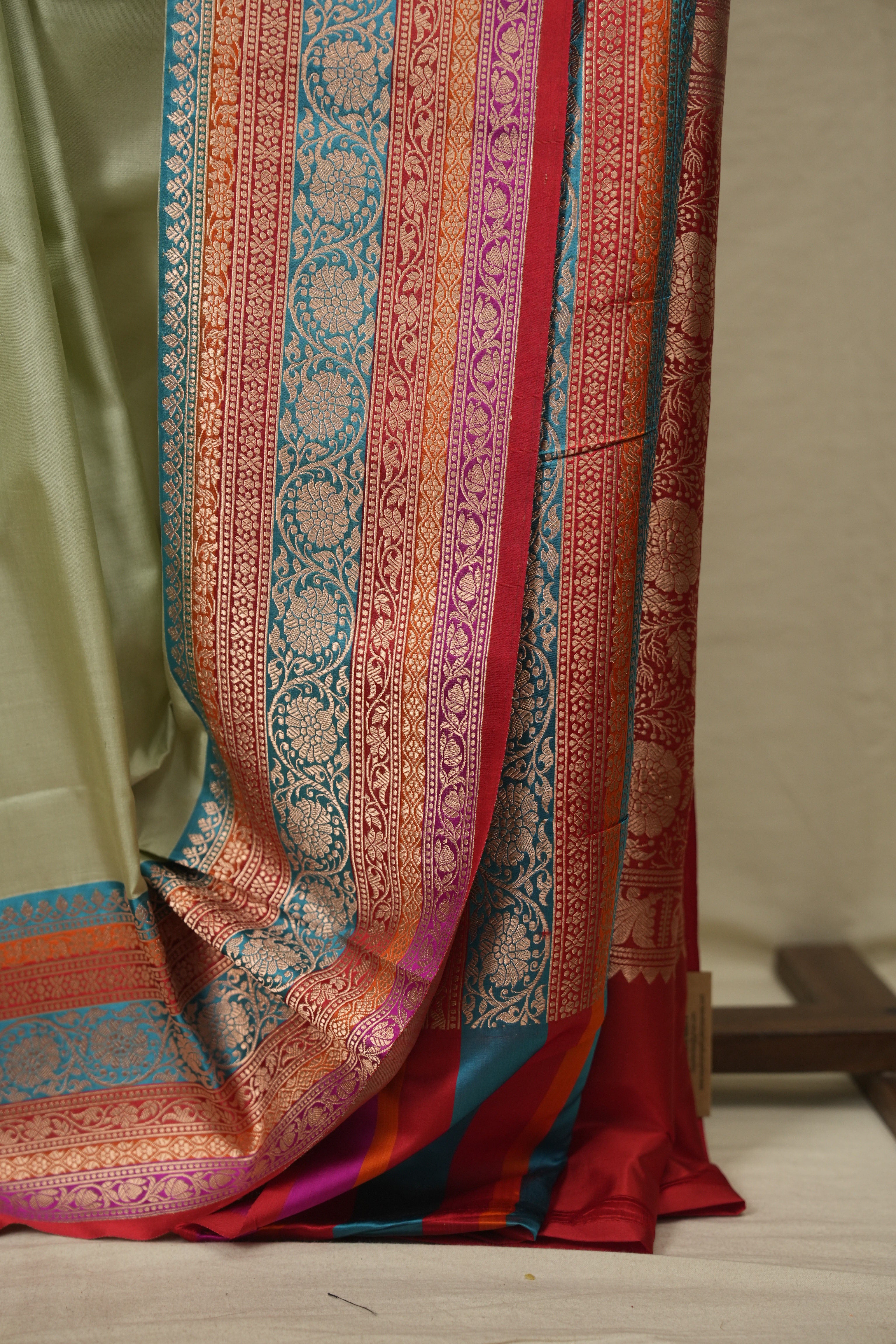 Mint Banarasi Silk Saree - SRMBSS995