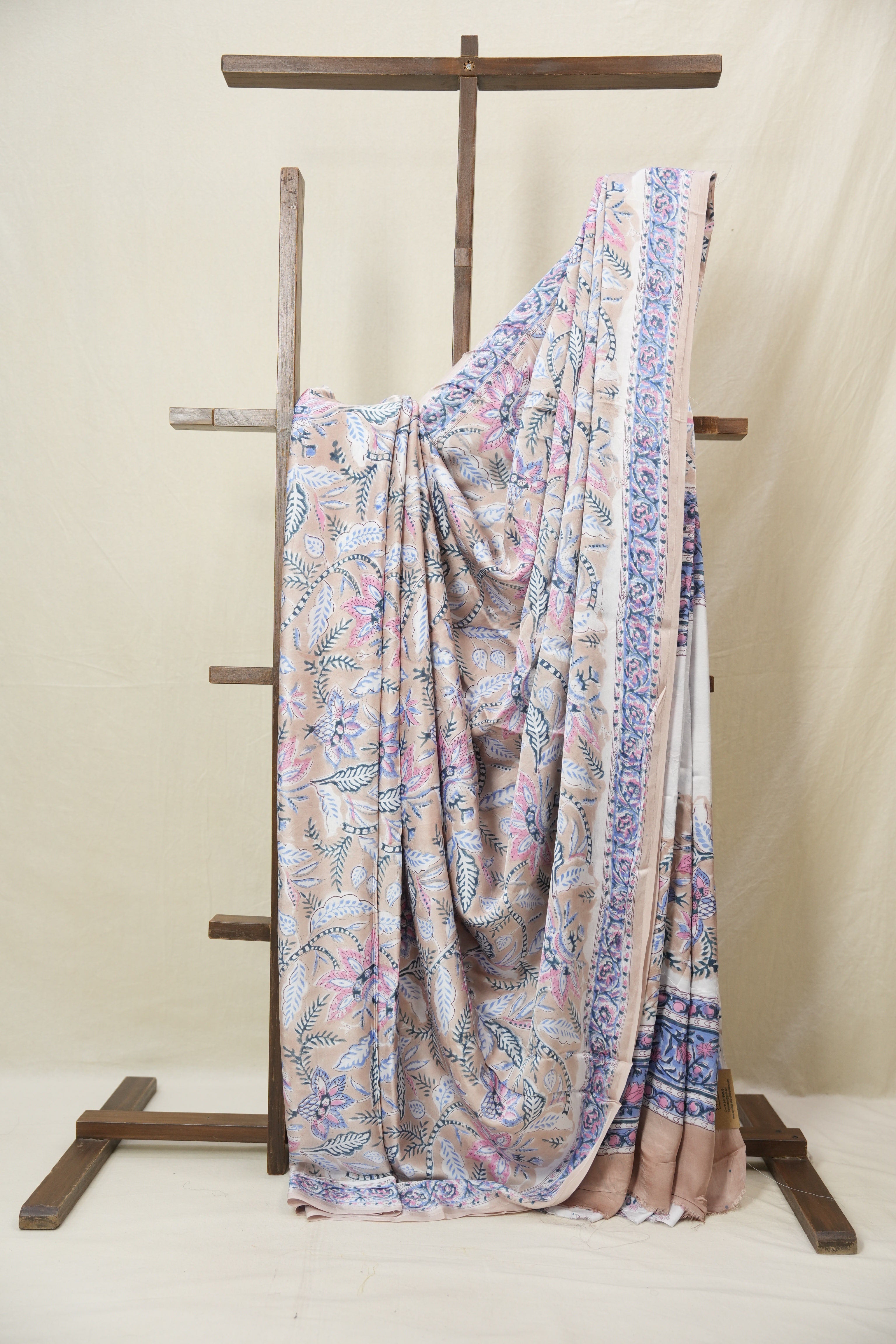 Beige HBP Modal Silk Saree - SRBMSS570