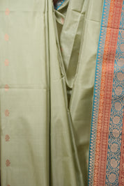 Mint Banarasi Silk Saree - SRMBSS995