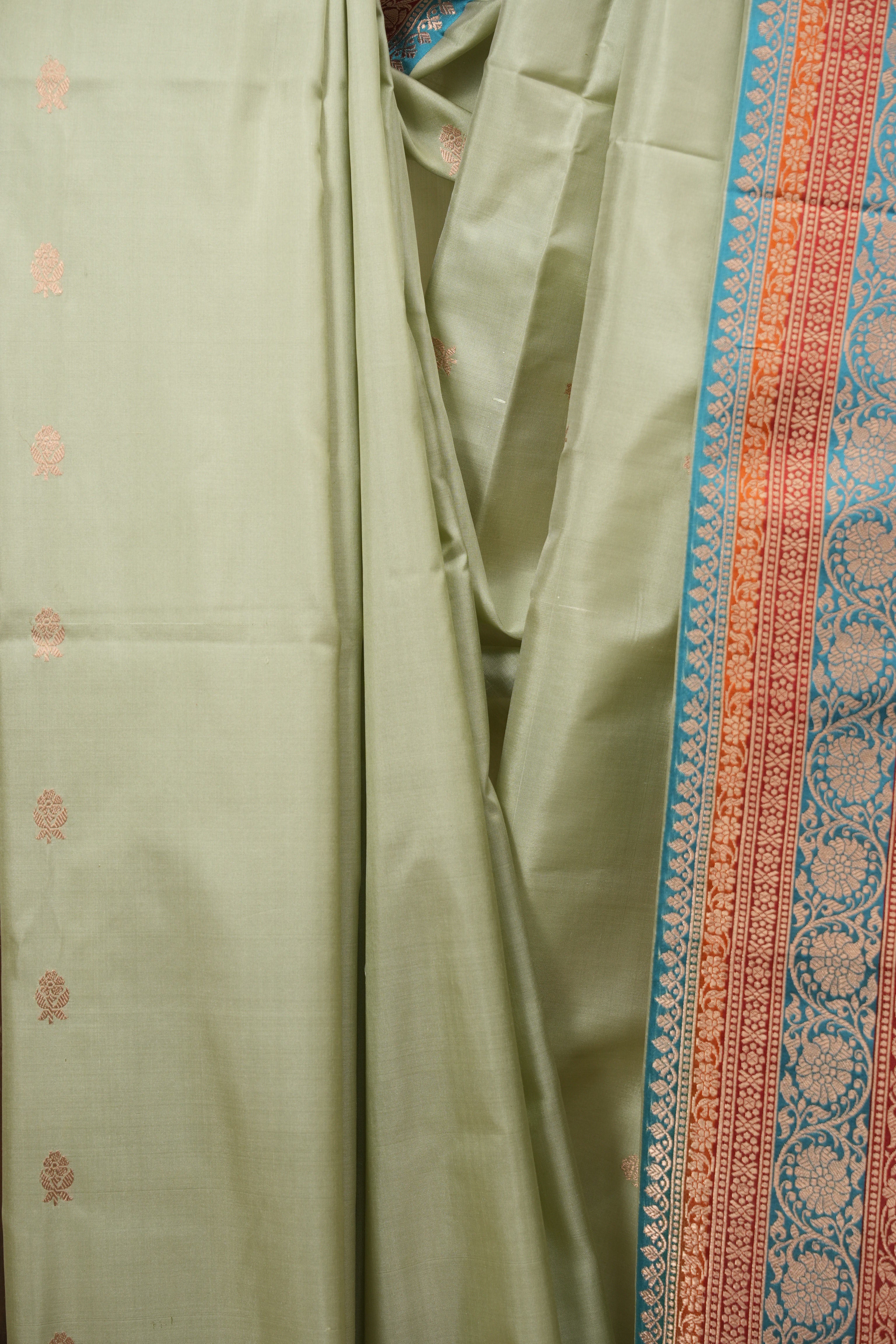 Mint Banarasi Silk Saree - SRMBSS995