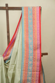 Mint Banarasi Silk Saree - SRMBSS995