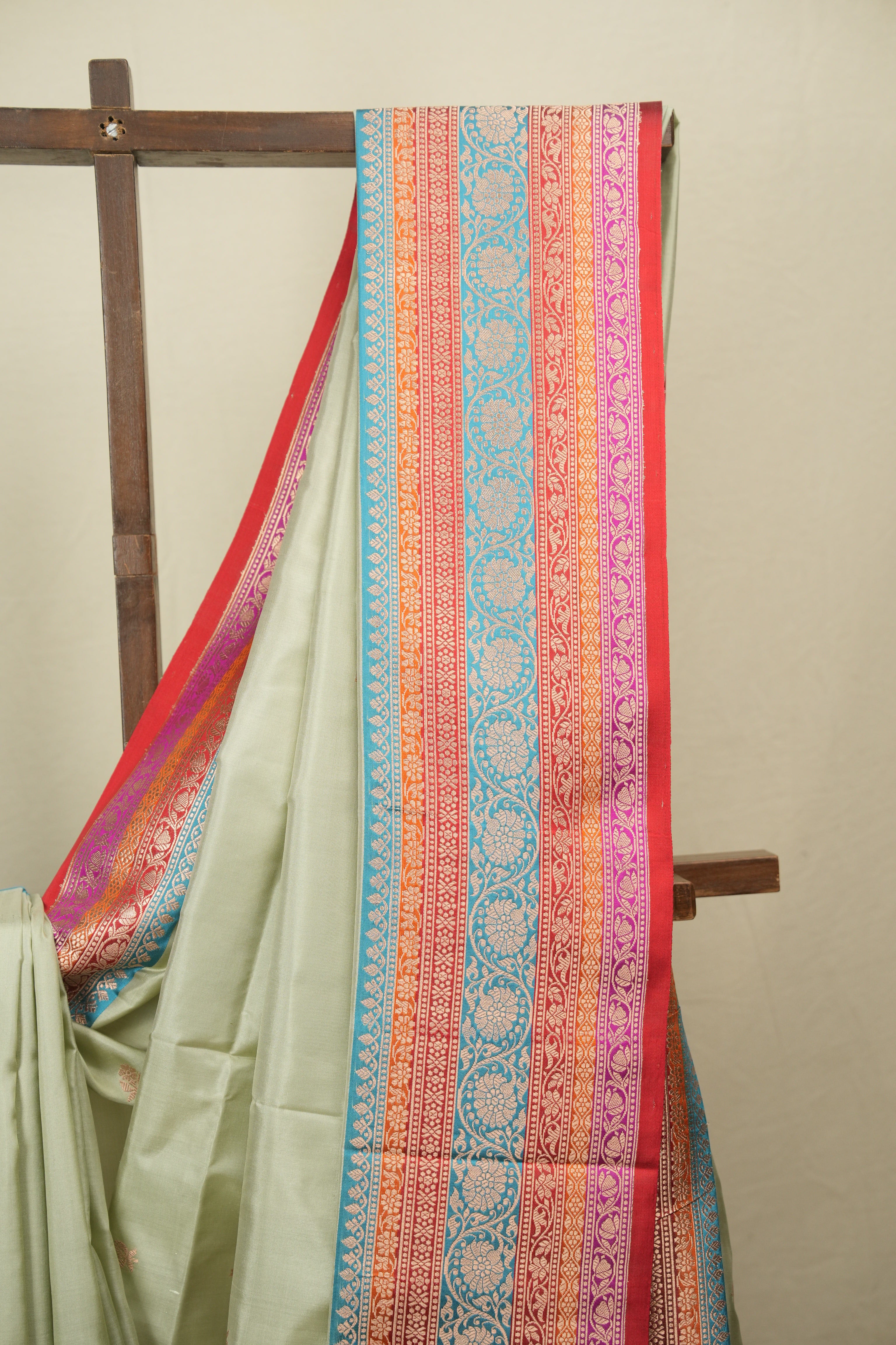 Mint Banarasi Silk Saree - SRMBSS995