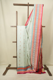 Sea Blue Banarasi Silk Saree - SRSBBSS992