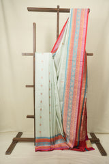 Sea Blue Banarasi Silk Saree - SRSBBSS992