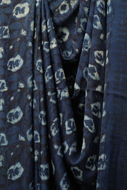 Black Blue HBP Modal Silk Saree - SRBBMSS508