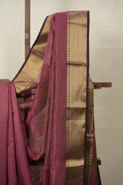 Magenta Maheshwari Tissue Saree - SRMMTS719