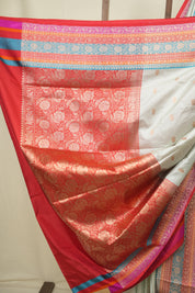 Sea Blue Banarasi Silk Saree - SRSBBSS992