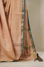Baby Pink Maheshwari Tissue Saree - SRBPMTS718