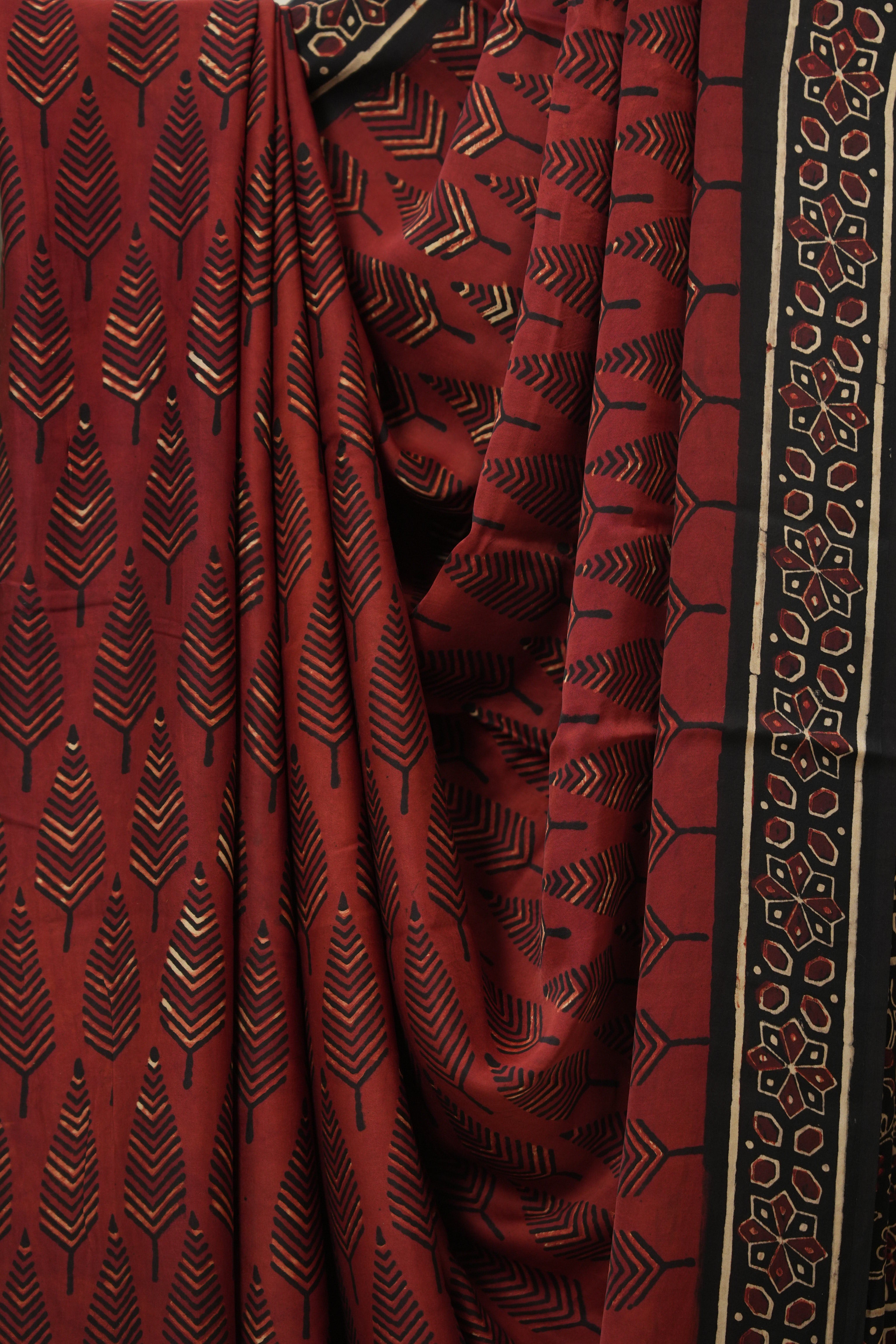 Maroon HBP Modal Silk Saree - SRMMSS569