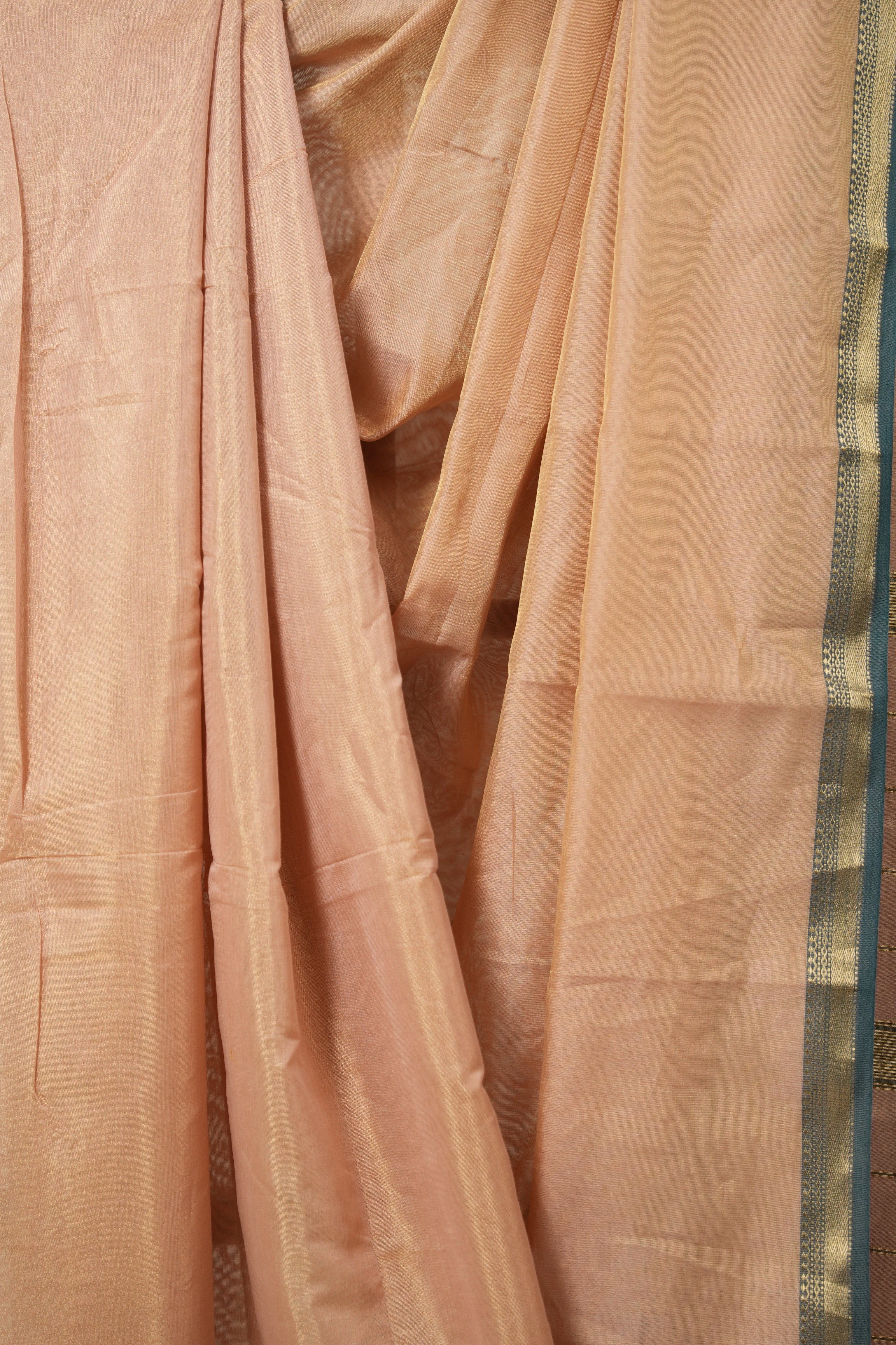 Baby Pink Maheshwari Tissue Saree - SRBPMTS718