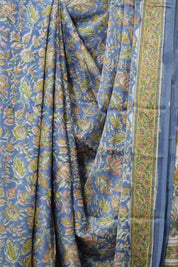 Powder Blue Floral Print HBP Modal Silk Saree - SRPBMSS568