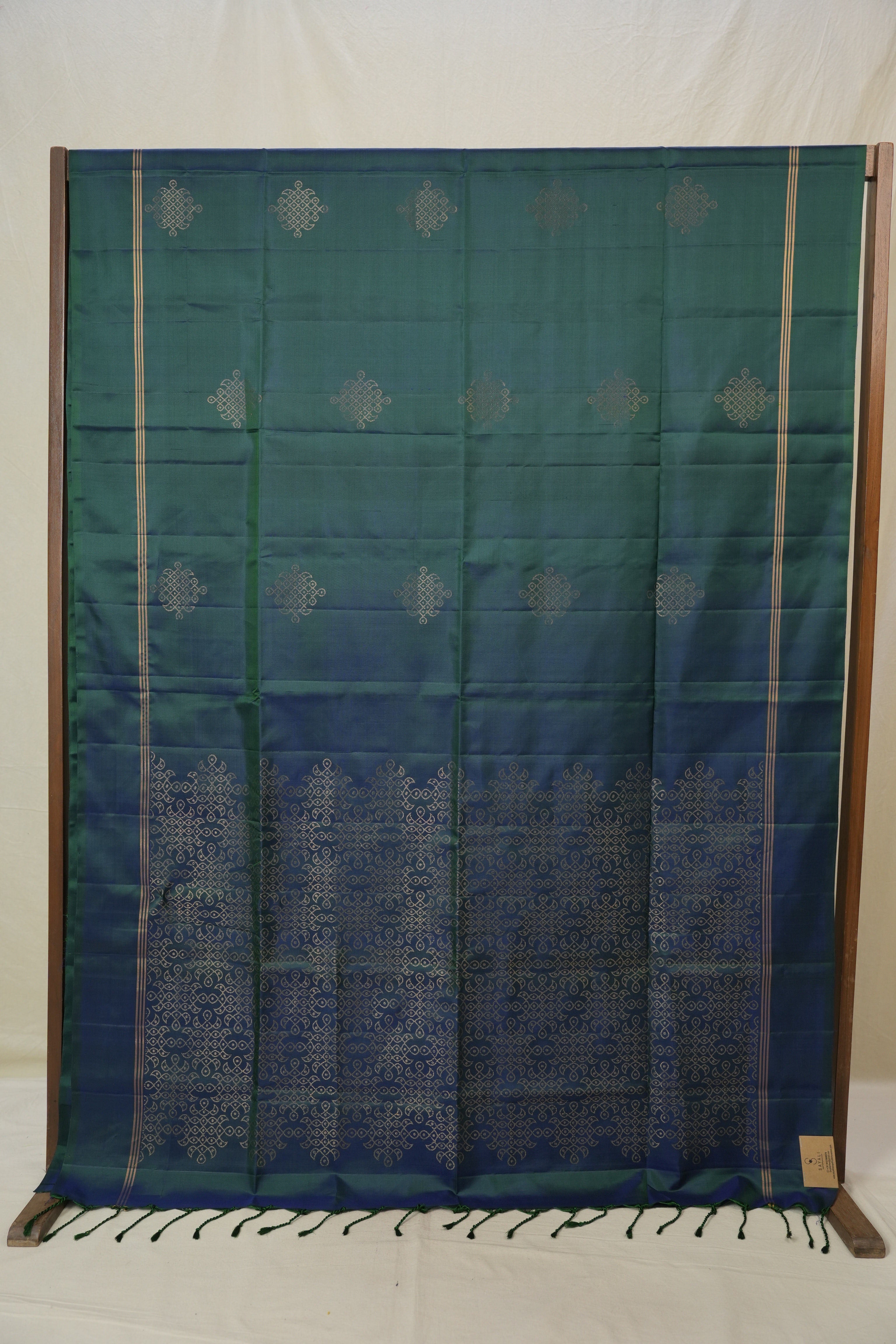 Peacock Green Soft Silk Saree - SRPGSSS428