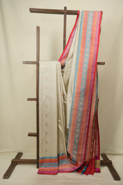 Beige Banarasi Silk Saree - SRBBSS994