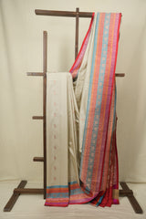 Beige Banarasi Silk Saree - SRBBSS994