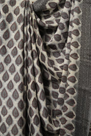 Slate Grey HBP Modal Silk Saree - SRSGMSS507