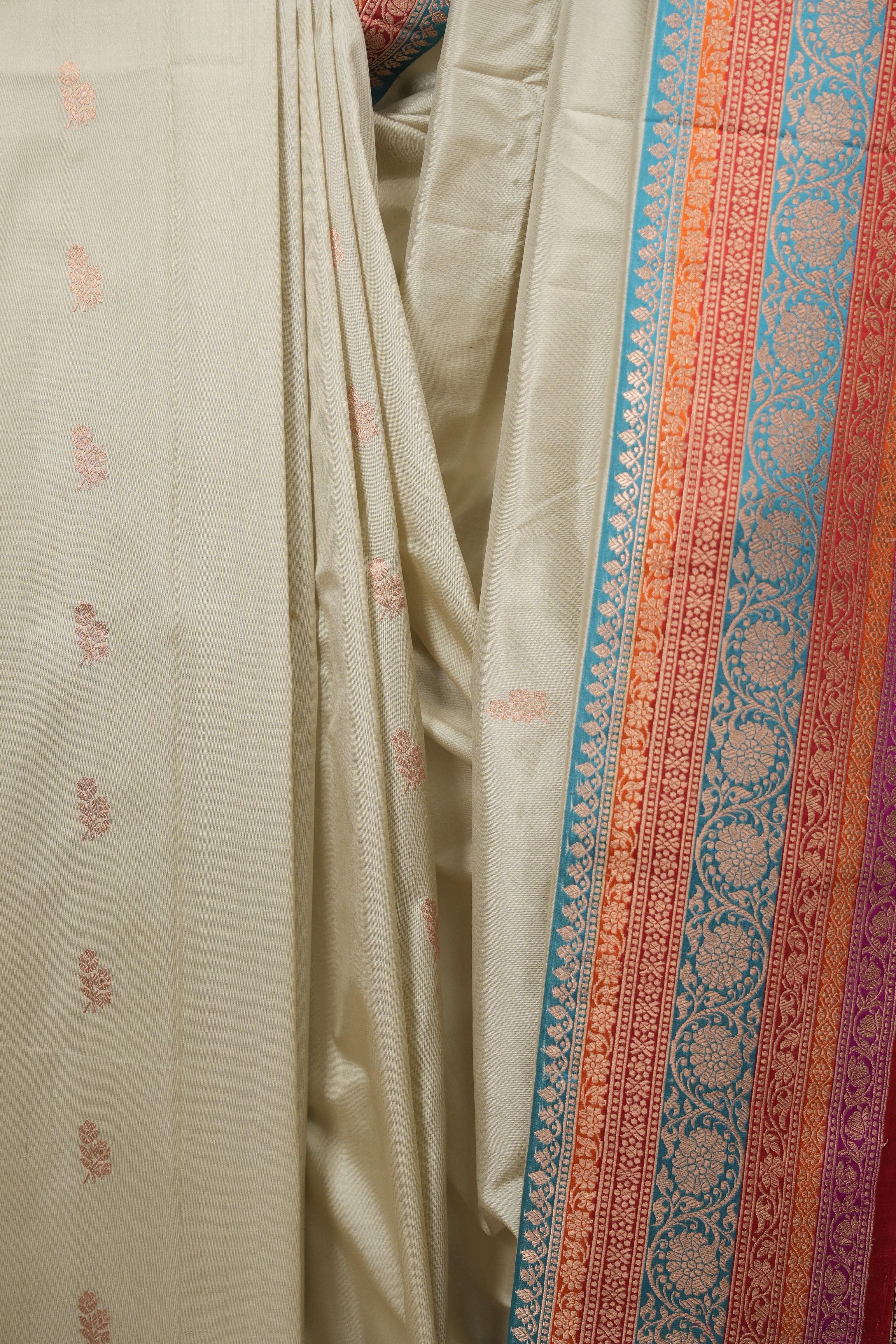 Beige Banarasi Silk Saree - SRBBSS994