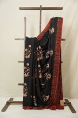 Black HBP Modal Silk Saree - SRBMSS578
