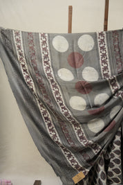 Slate Grey HBP Modal Silk Saree - SRSGMSS507