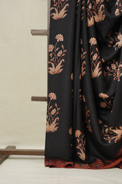 Black HBP Modal Silk Saree - SRBMSS578