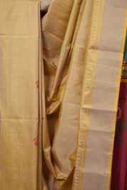 Sand Gold Mulberry Silk Saree - SRSGMSS07