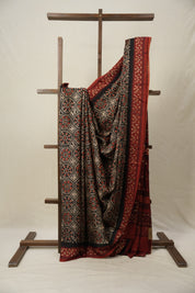 Black HBP Modal Silk Saree - SRBMSS509