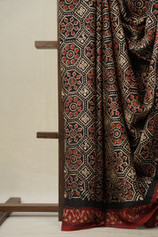 Black HBP Modal Silk Saree - SRBMSS509