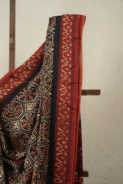 Black HBP Modal Silk Saree - SRBMSS509