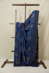 Blue HBP Modal Silk Saree - SRBMSS577