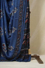 Blue HBP Modal Silk Saree - SRBMSS577