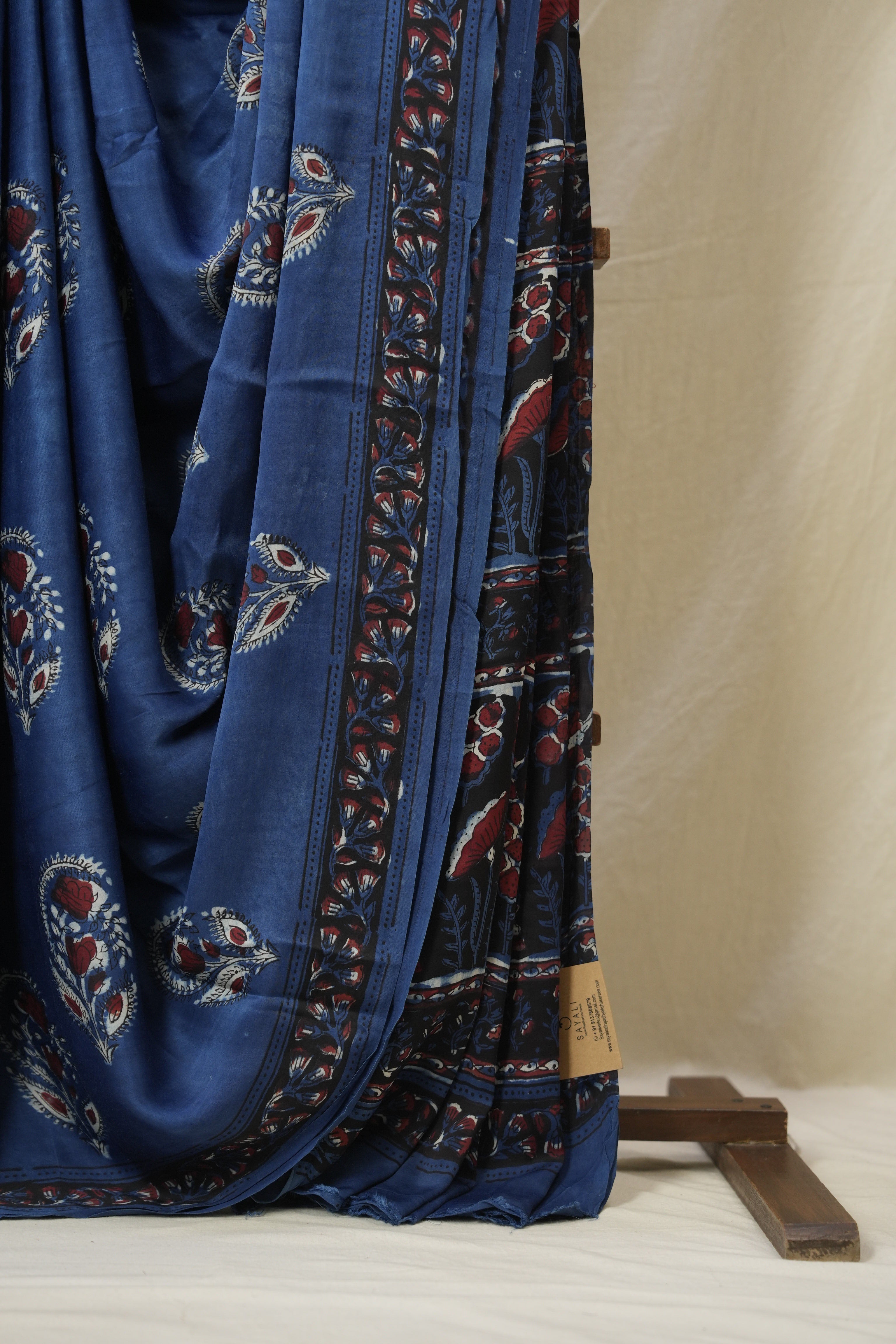 Blue HBP Modal Silk Saree - SRBMSS577