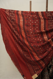 Black HBP Modal Silk Saree - SRBMSS509