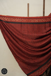 Black HBP Modal Silk Saree - SRBMSS509