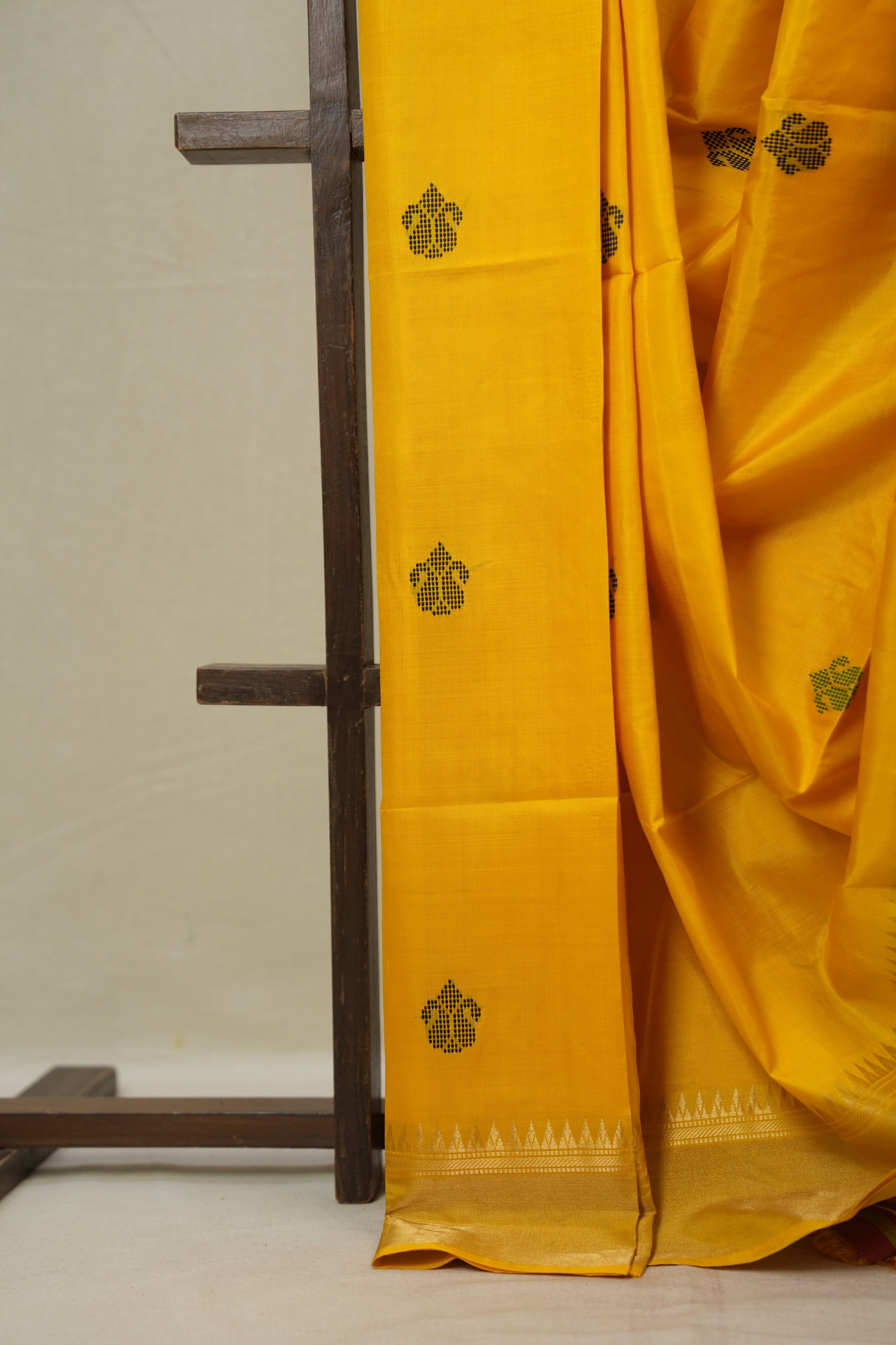 Yellow Mulberry Silk Saree - SRYMSS01