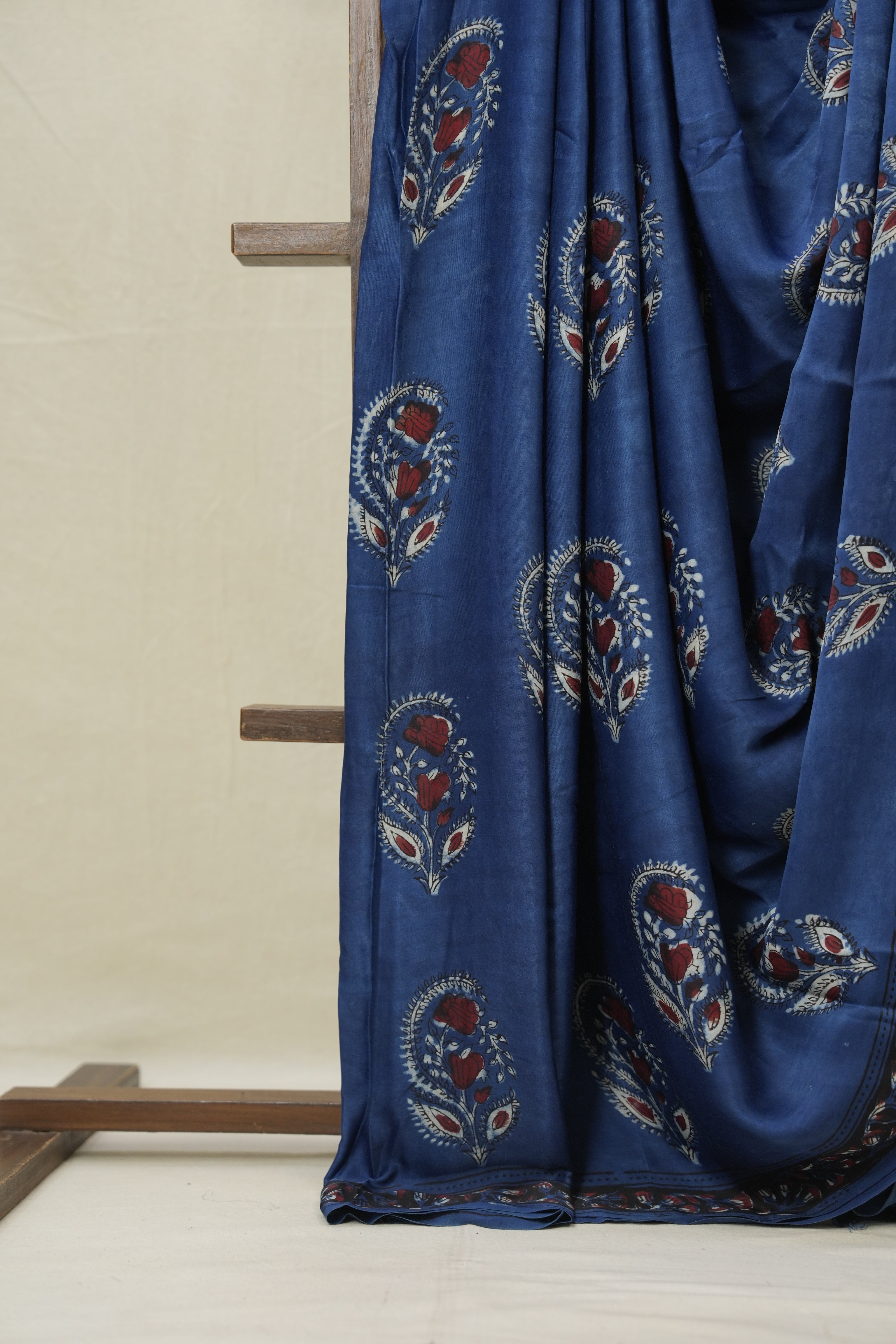 Blue HBP Modal Silk Saree - SRBMSS577