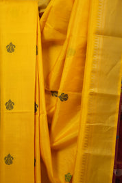 Yellow Mulberry Silk Saree - SRYMSS01