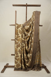 Cream HBP Modal Silk Saree - SRCMSS510