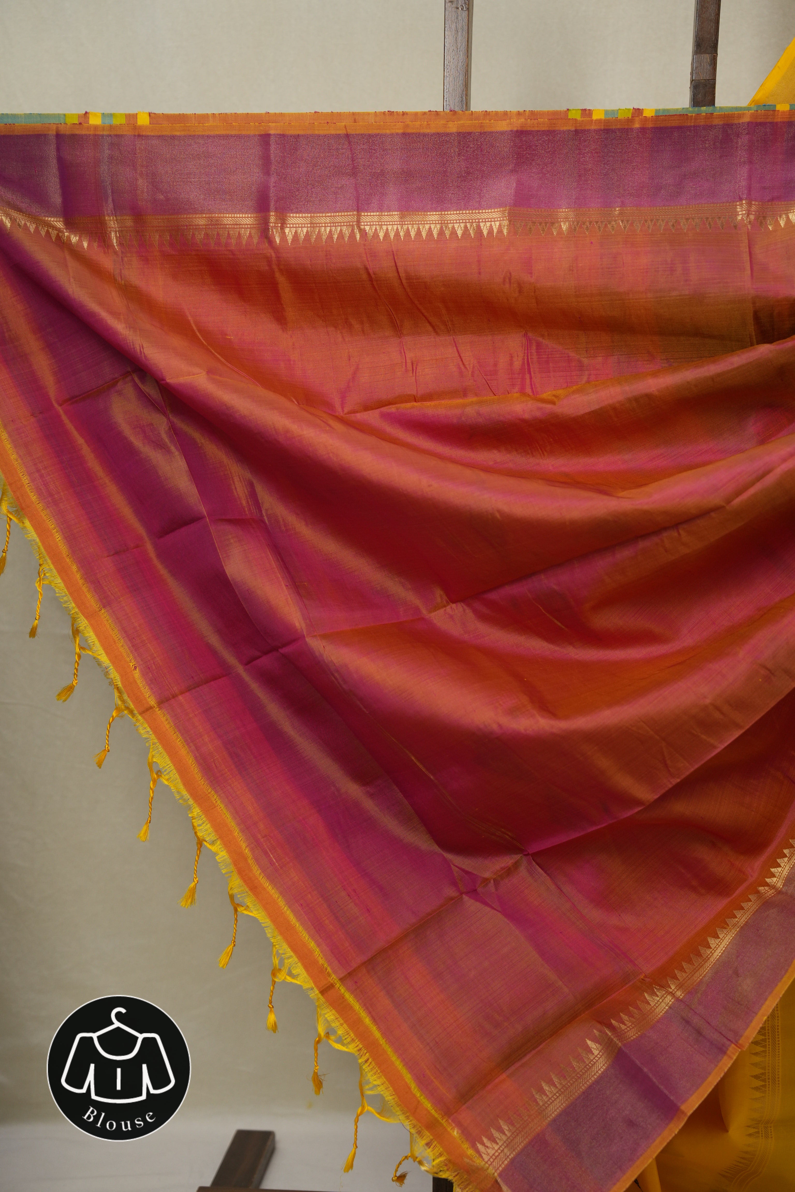 Yellow Mulberry Silk Saree - SRYMSS01