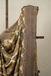 Cream HBP Modal Silk Saree - SRCMSS510