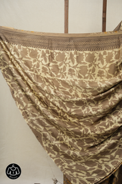 Cream HBP Modal Silk Saree - SRCMSS510