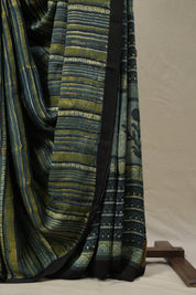 Blue Green HBP Modal Silk Saree - SRBGMSS511