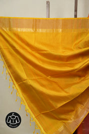 Two Tone Orange Mulberry Silk Saree - SRTTOMSS02