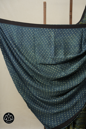 Blue Green HBP Modal Silk Saree - SRBGMSS511