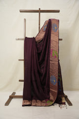 Wine Matka Silk Jamdani Saree - SRWMSJS94