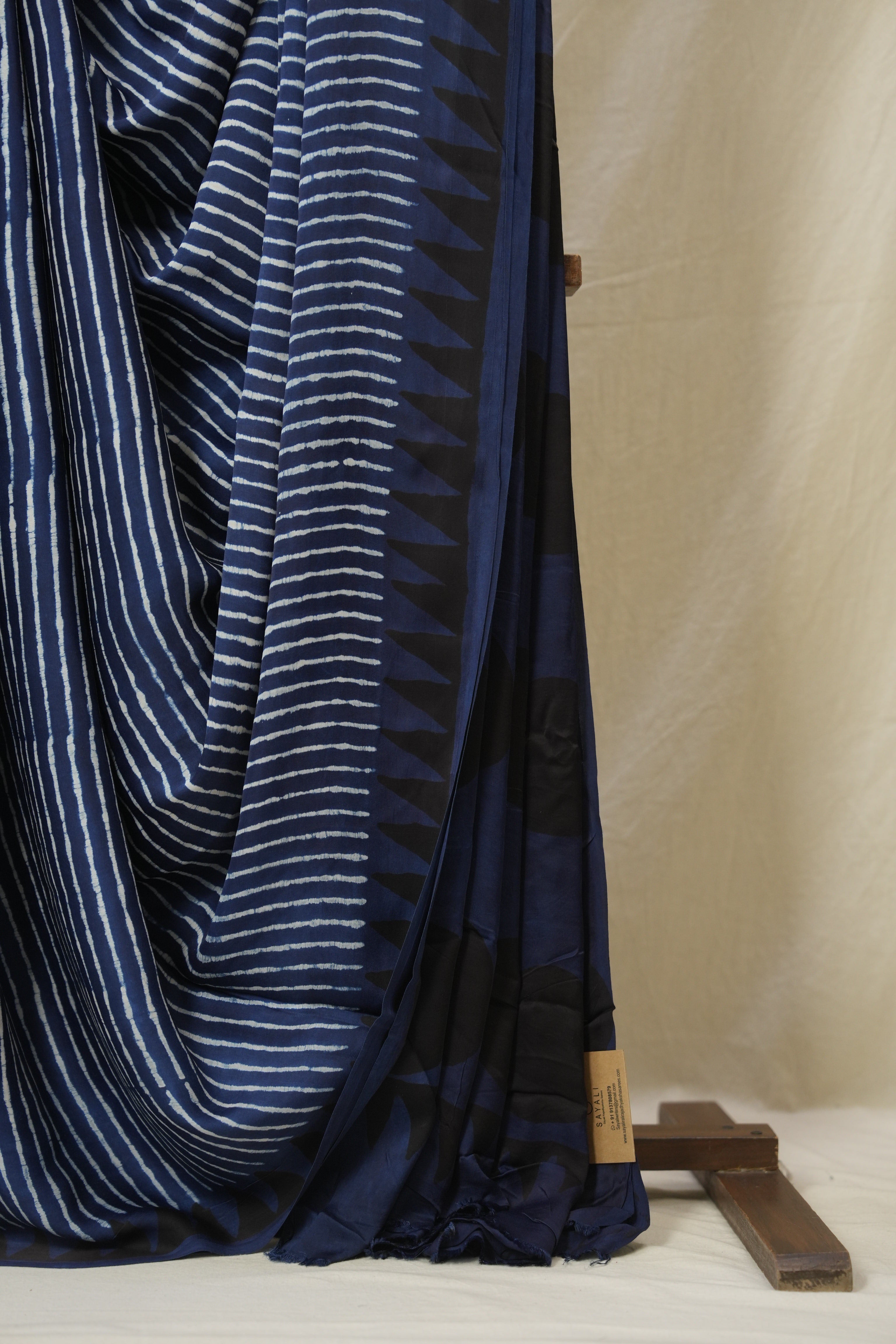 Indigo Blue HBP Modal Silk Saree - SRIBMSS575