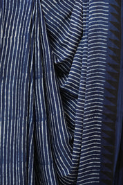 Indigo Blue HBP Modal Silk Saree - SRIBMSS575