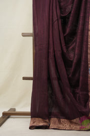Wine Matka Silk Jamdani Saree - SRWMSJS94