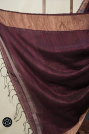 Wine Matka Silk Jamdani Saree - SRWMSJS94