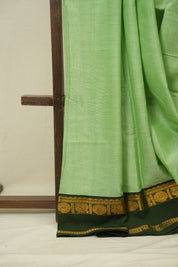 Pista Green Narayan Peth Cotton Saree - SRPGNPCS56